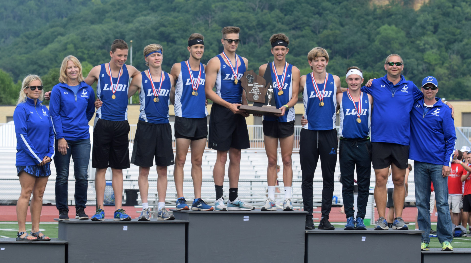Lodi boys track finishes at state runner-up